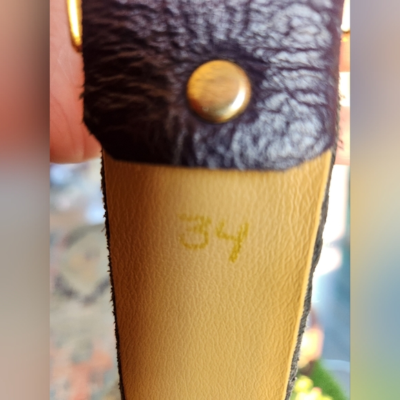 KIPPYS Leather Handmade Crystals Purple Crystalss Leather Western Buckle Belt 34 - Picture 13 of 16